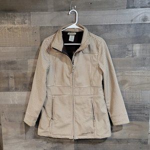 Free Country Women's Brown Herringbone Jacket - Size Medium